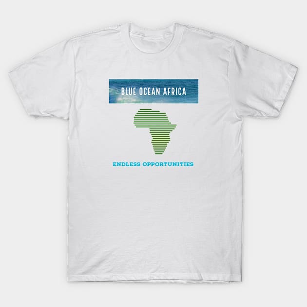 Blue Ocean Africa T-Shirt by Imaginate